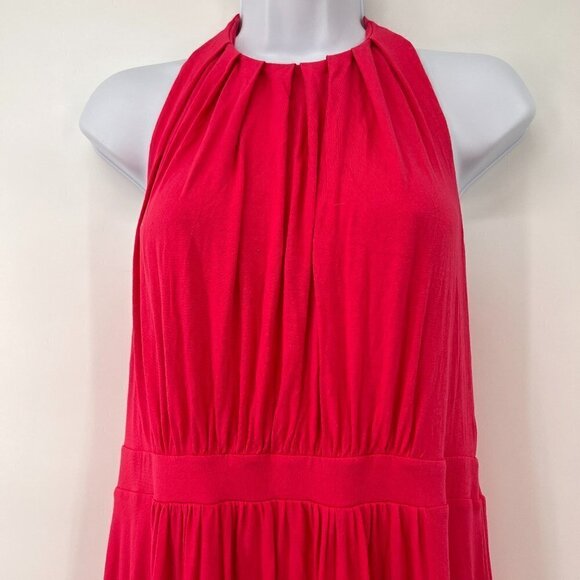 BODEN Gathered Backless Pink Cocktail Lined  Maxi Dress Size 8 - Picture 2 of 7